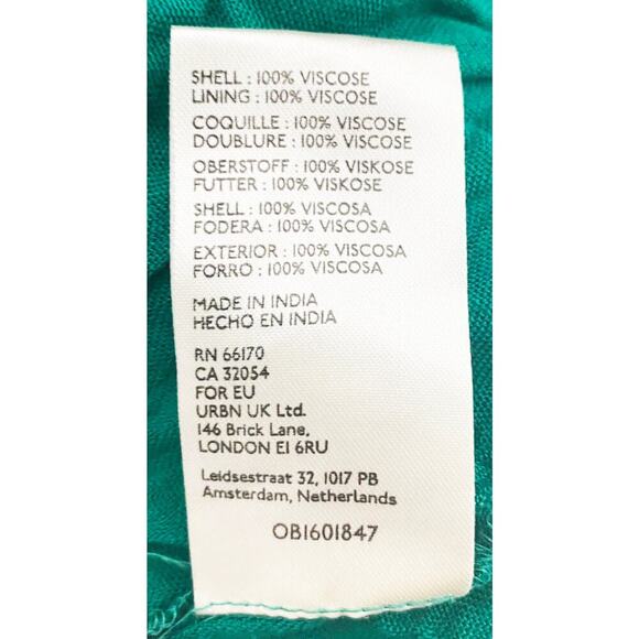 Free People Womens Endless Summer Picnic Printed Smocked Mini Dress Green Floral - Picture 11 of 11